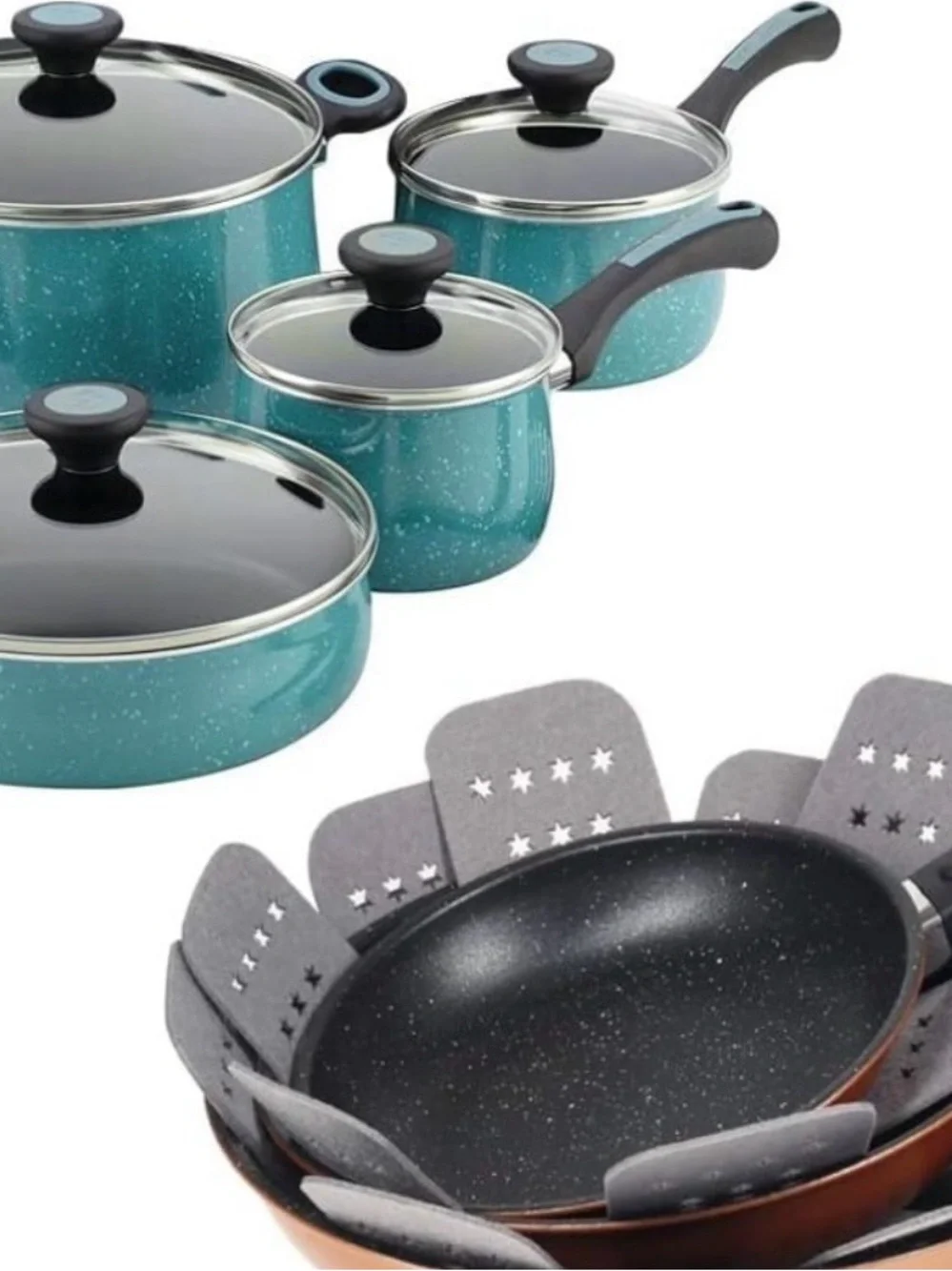 Pot & pan Gray Foam Flower Organizer protectors Insert set of 6